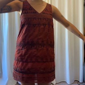 Anthropologie, wine colored dress, size medium